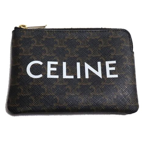 celine triomphe card case|celine business card holder.